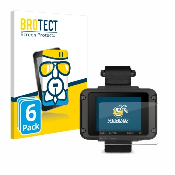 Parte frontale di una confezione del prodotto con il logo del marchio BROTECT. Accanto è raffigurato il dispositivo Garmin For