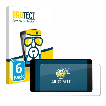 Parte frontale di una confezione del prodotto con il logo del marchio BROTECT. Accanto è raffigurato il dispositivo Zontes 350