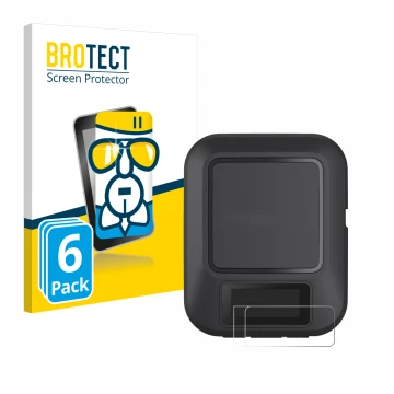 Parte frontale di una confezione del prodotto con il logo del marchio BROTECT. Accanto è raffigurato il dispositivo Garmin inR