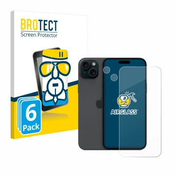 Parte frontale di una confezione del prodotto con il logo del marchio BROTECT. Accanto è raffigurato il dispositivo Apple iPho