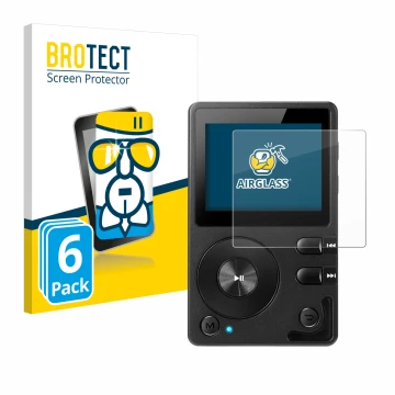 Parte frontale di una confezione del prodotto con il logo del marchio BROTECT. Accanto è raffigurato il dispositivo Hifi Walke