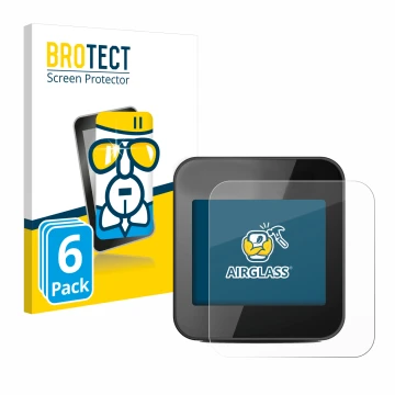 Parte frontale di una confezione del prodotto con il logo del marchio BROTECT. Accanto è raffigurato il dispositivo Cycplus GP