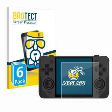 Parte frontale di una confezione del prodotto con il logo del marchio BROTECT. Accanto è raffigurato il dispositivo Powkiddy R