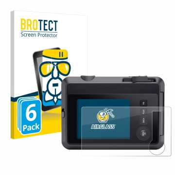 Parte frontale di una confezione del prodotto con il logo del marchio BROTECT. Accanto è raffigurato il dispositivo Leica SOFO