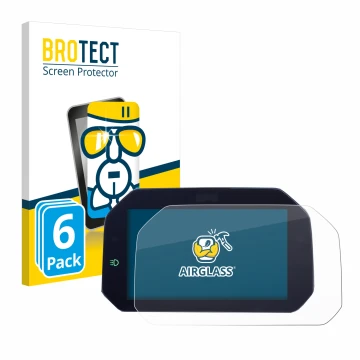 Parte frontale di una confezione del prodotto con il logo del marchio BROTECT. Accanto è raffigurato il dispositivo BMW R 1300