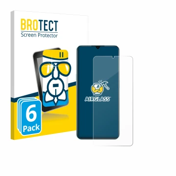 Parte frontale di una confezione del prodotto con il logo del marchio BROTECT. Accanto è raffigurato il dispositivo Oppo A78 5