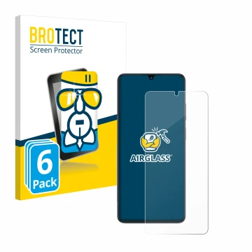 Parte frontale di una confezione del prodotto con il logo del marchio BROTECT. Accanto è raffigurato il dispositivo ZTE Blade 