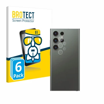 Parte frontale di una confezione del prodotto con il logo del marchio BROTECT. Accanto è raffigurato il dispositivo Samsung Ga