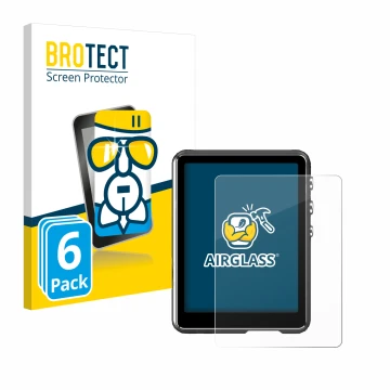 Parte frontale di una confezione del prodotto con il logo del marchio BROTECT. Accanto è raffigurato il dispositivo Mechen M3 