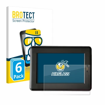 Parte frontale di una confezione del prodotto con il logo del marchio BROTECT. Accanto è raffigurato il dispositivo XC Tracer 