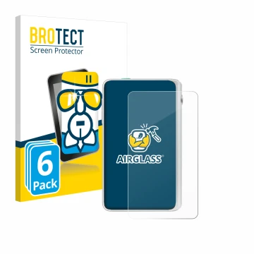 Parte frontale di una confezione del prodotto con il logo del marchio BROTECT. Accanto è raffigurato il dispositivo Timekettle