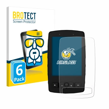 Parte frontale di una confezione del prodotto con il logo del marchio BROTECT. Accanto è raffigurato il dispositivo TwoNav Ave