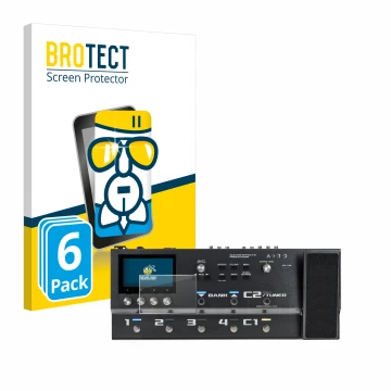 Parte frontale di una confezione del prodotto con il logo del marchio BROTECT. Accanto è raffigurato il dispositivo Boss GX-10