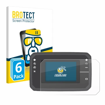 Parte frontale di una confezione del prodotto con il logo del marchio BROTECT. Accanto è raffigurato il dispositivo Honda CB65