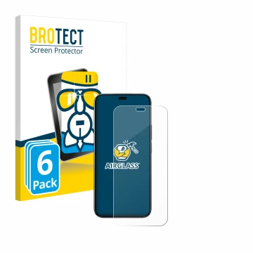 Parte frontale di una confezione del prodotto con il logo del marchio BROTECT. Accanto è raffigurato il dispositivo Honor 200 