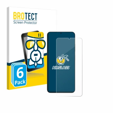 Parte frontale di una confezione del prodotto con il logo del marchio BROTECT. Accanto è raffigurato il dispositivo Blackview 