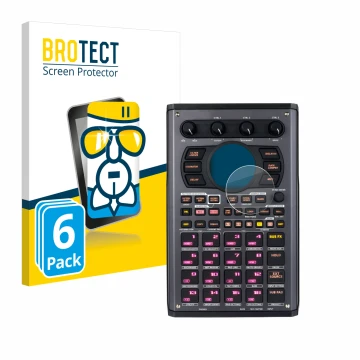 Parte frontale di una confezione del prodotto con il logo del marchio BROTECT. Accanto è raffigurato il dispositivo Roland SP-