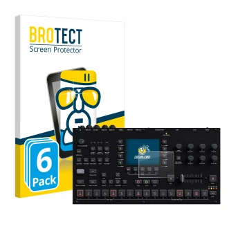 Parte frontale di una confezione del prodotto con il logo del marchio BROTECT. Accanto è raffigurato il dispositivo Elektron O