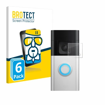 Parte frontale di una confezione del prodotto con il logo del marchio BROTECT. Accanto è raffigurato il dispositivo Ring Batte