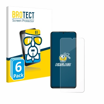 Parte frontale di una confezione del prodotto con il logo del marchio BROTECT. Accanto è raffigurato il dispositivo Oukitel C5