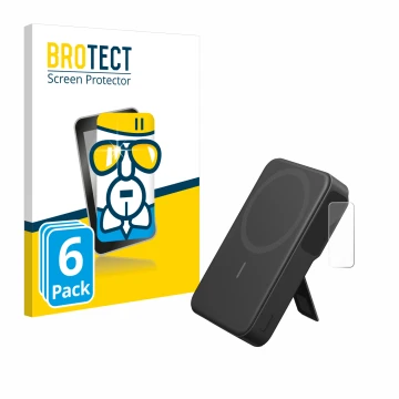 Parte frontale di una confezione del prodotto con il logo del marchio BROTECT. Accanto è raffigurato il dispositivo Anker MagG