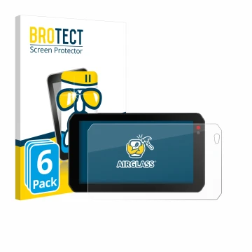 Parte frontale di una confezione del prodotto con il logo del marchio BROTECT. Accanto è raffigurato il dispositivo Chigee AIO