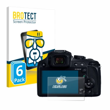 Parte frontale di una confezione del prodotto con il logo del marchio BROTECT. Accanto è raffigurato il dispositivo Panasonic 