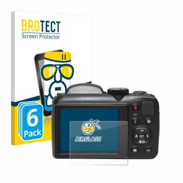 Parte frontale di una confezione del prodotto con il logo del marchio BROTECT. Accanto è raffigurato il dispositivo Kodak Pixp