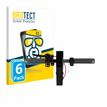 Parte frontale di una confezione del prodotto con il logo del marchio BROTECT. Accanto è raffigurato il dispositivo Xiaomi Mi 