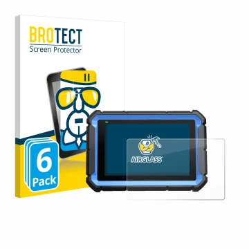 Parte frontale di una confezione del prodotto con il logo del marchio BROTECT. Accanto è raffigurato il dispositivo Topdon Art