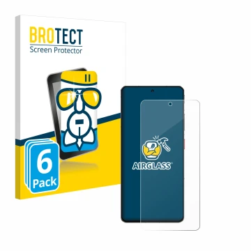 Parte frontale di una confezione del prodotto con il logo del marchio BROTECT. Accanto è raffigurato il dispositivo ZTE Nubia 