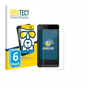Parte frontale di una confezione del prodotto con il logo del marchio BROTECT. Accanto è raffigurato il dispositivo Logicom Wa