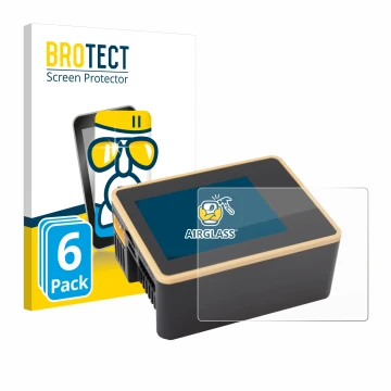 Parte frontale di una confezione del prodotto con il logo del marchio BROTECT. Accanto è raffigurato il dispositivo Junsi iCha