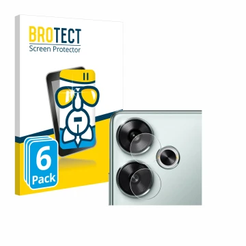 Parte frontale di una confezione del prodotto con il logo del marchio BROTECT. Accanto è raffigurato il dispositivo Xiaomi Poc