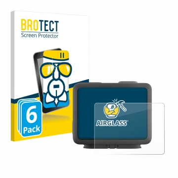 Parte frontale di una confezione del prodotto con il logo del marchio BROTECT. Accanto è raffigurato il dispositivo GoPro Hero