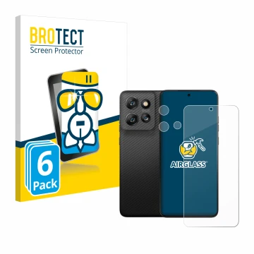 Parte frontale di una confezione del prodotto con il logo del marchio BROTECT. Accanto è raffigurato il dispositivo Motorola T