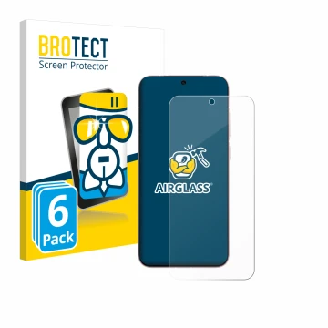 Parte frontale di una confezione del prodotto con il logo del marchio BROTECT. Accanto è raffigurato il dispositivo Vivo X200 