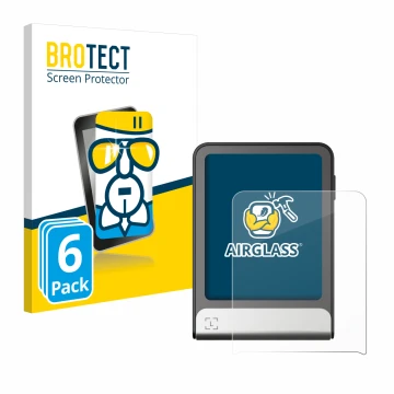 Parte frontale di una confezione del prodotto con il logo del marchio BROTECT. Accanto è raffigurato il dispositivo Ledger Fle