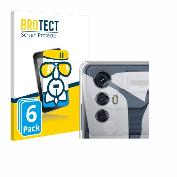 Parte frontale di una confezione del prodotto con il logo del marchio BROTECT. Accanto è raffigurato il dispositivo Cubot Max 