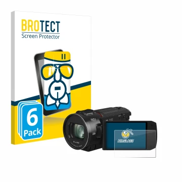 Parte frontale di una confezione del prodotto con il logo del marchio BROTECT. Accanto è raffigurato il dispositivo Panasonic 