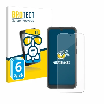 Parte frontale di una confezione del prodotto con il logo del marchio BROTECT. Accanto è raffigurato il dispositivo Blackview 