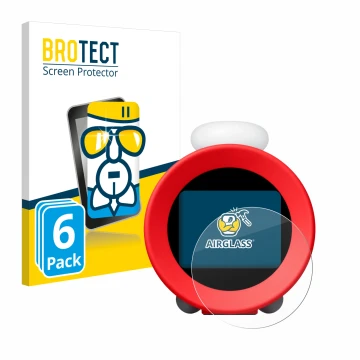 Parte frontale di una confezione del prodotto con il logo del marchio BROTECT. Accanto è raffigurato il dispositivo Nintendo S