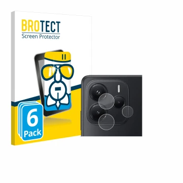 Parte frontale di una confezione del prodotto con il logo del marchio BROTECT. Accanto è raffigurato il dispositivo Xiaomi Red