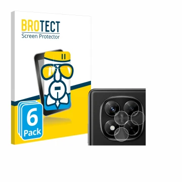 Parte frontale di una confezione del prodotto con il logo del marchio BROTECT. Accanto è raffigurato il dispositivo Xiaomi Red