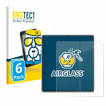 Parte frontale di una confezione del prodotto con il logo del marchio BROTECT. Accanto è raffigurato il dispositivo Huawei Mat