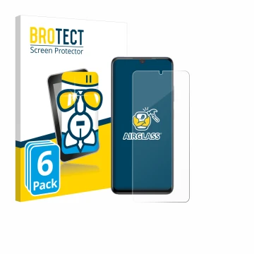 Parte frontale di una confezione del prodotto con il logo del marchio BROTECT. Accanto è raffigurato il dispositivo ZTE Blade 