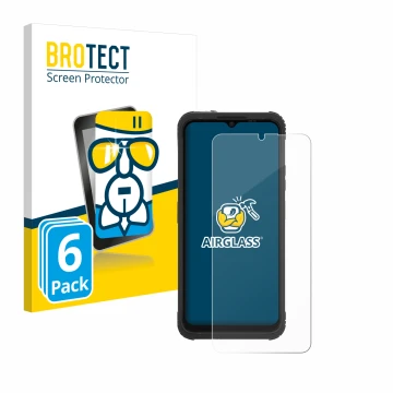 Parte frontale di una confezione del prodotto con il logo del marchio BROTECT. Accanto è raffigurato il dispositivo AGM H Max 
