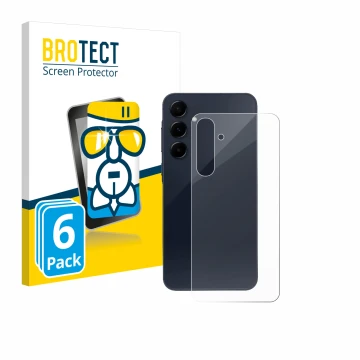Parte frontale di una confezione del prodotto con il logo del marchio BROTECT. Accanto è raffigurato il dispositivo Samsung Ga