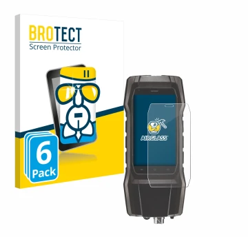 Parte frontale di una confezione del prodotto con il logo del marchio BROTECT. Accanto è raffigurato il dispositivo Testo 300 