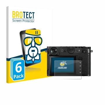 Parte frontale di una confezione del prodotto con il logo del marchio BROTECT. Accanto è raffigurato il dispositivo Fujifilm G